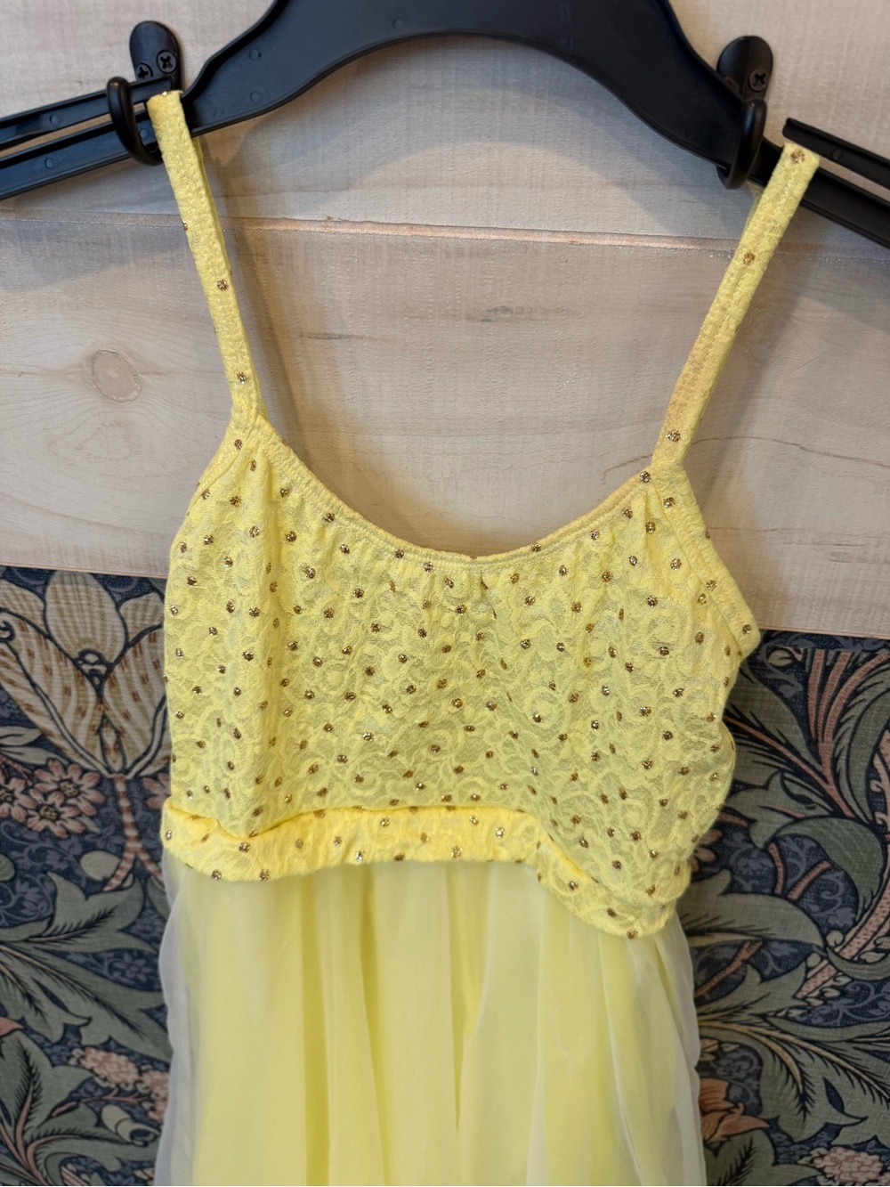 Leo’s Dancewear costume yellow chiffon ballet lyrical - Picture 3 of 9